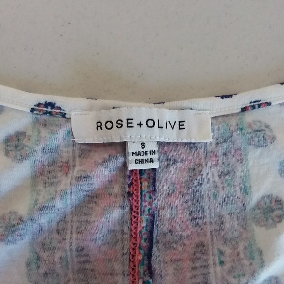 Rose & Olive Boho Print Tank Top - Picture 5 of 6